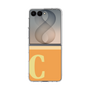 クリアケース［ オリジナル - initial two tone - C orange ］