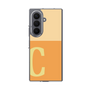 クリアケース［ オリジナル - initial two tone - C orange ］