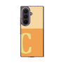 クリアケース［ オリジナル - initial two tone - C orange ］