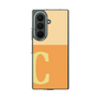 クリアケース［ オリジナル - initial two tone - C orange ］