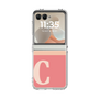 クリアケース［ オリジナル - initial two tone - C pink ］