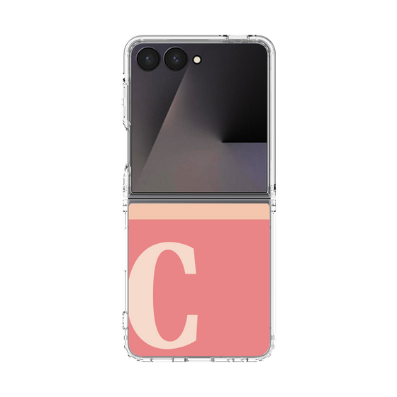 クリアケース［ オリジナル - initial two tone - C pink ］