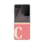 クリアケース［ オリジナル - initial two tone - C pink ］