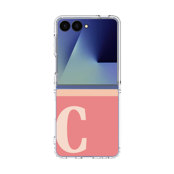クリアケース［ オリジナル - initial two tone - C pink ］