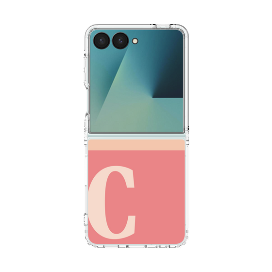 クリアケース［ オリジナル - initial two tone - C pink ］
