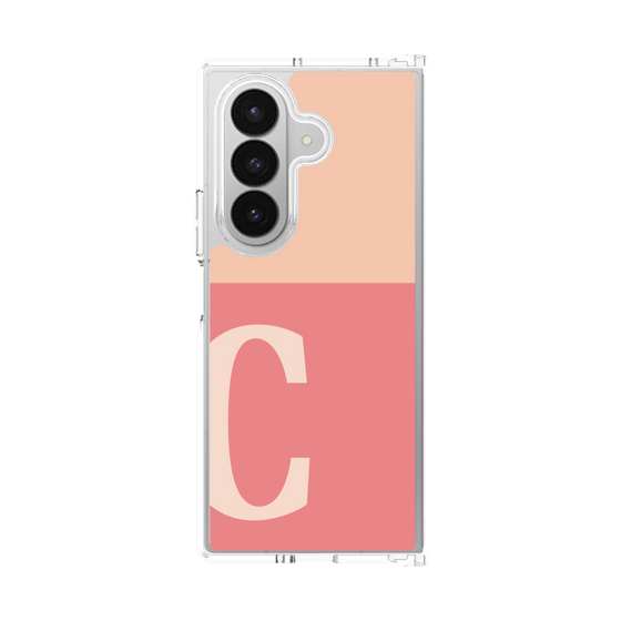 クリアケース［ オリジナル - initial two tone - C pink ］
