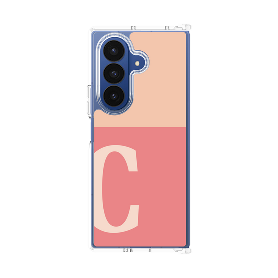 クリアケース［ オリジナル - initial two tone - C pink ］