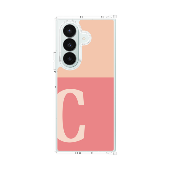 クリアケース［ オリジナル - initial two tone - C pink ］