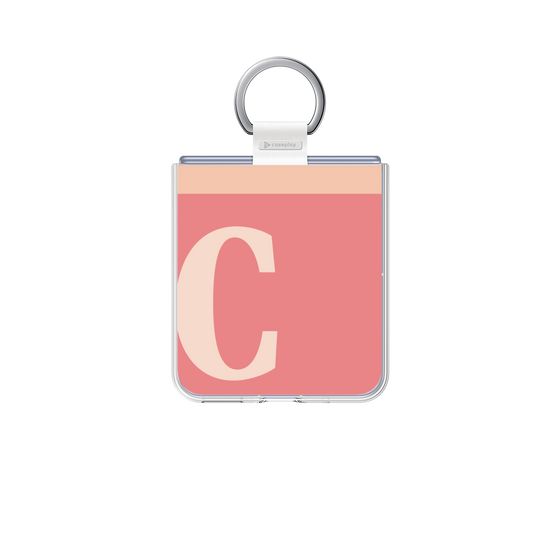 クリアケース［ オリジナル - initial two tone - C pink ］