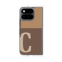 クリアケース［ オリジナル - initial two tone - C brown ］