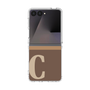 クリアケース［ オリジナル - initial two tone - C brown ］