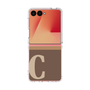 クリアケース［ オリジナル - initial two tone - C brown ］