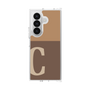クリアケース［ オリジナル - initial two tone - C brown ］