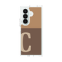クリアケース［ オリジナル - initial two tone - C brown ］