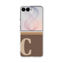 クリアケース［ オリジナル - initial two tone - C brown ］