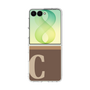 クリアケース［ オリジナル - initial two tone - C brown ］