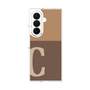 クリアケース［ オリジナル - initial two tone - C brown ］