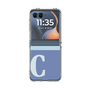 クリアケース［ オリジナル - initial two tone - C blue ］