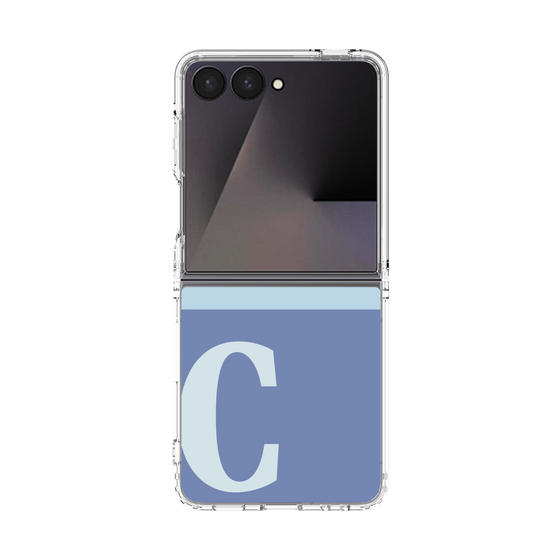 クリアケース［ オリジナル - initial two tone - C blue ］