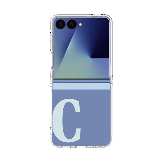 クリアケース［ オリジナル - initial two tone - C blue ］
