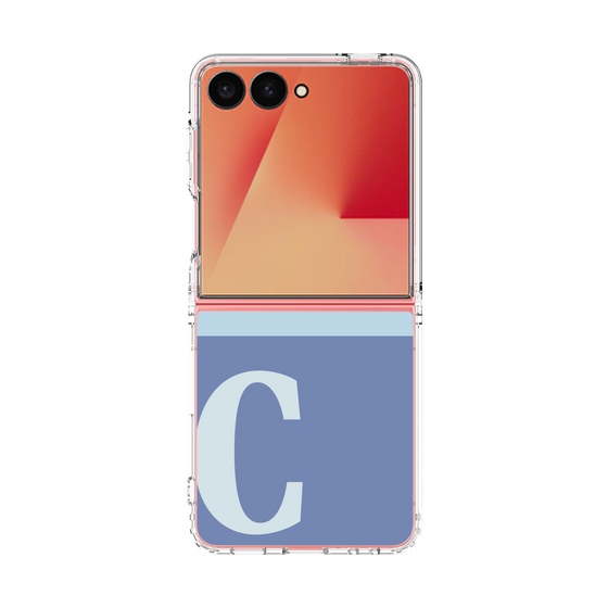 クリアケース［ オリジナル - initial two tone - C blue ］
