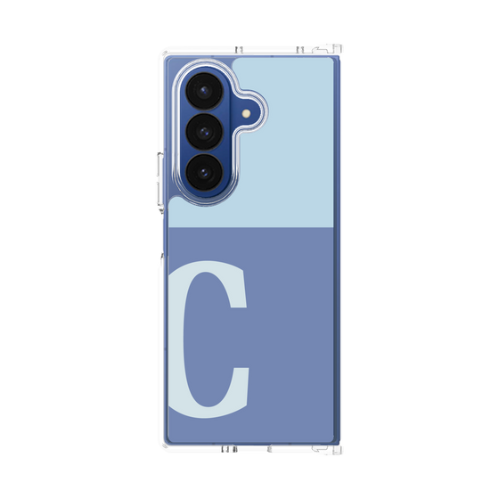 クリアケース［ オリジナル - initial two tone - C blue ］