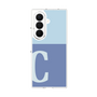 クリアケース［ オリジナル - initial two tone - C blue ］