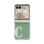 クリアケース［ オリジナル - initial two tone - C green ］