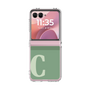 クリアケース［ オリジナル - initial two tone - C green ］