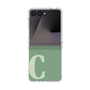 クリアケース［ オリジナル - initial two tone - C green ］