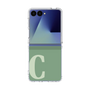 クリアケース［ オリジナル - initial two tone - C green ］