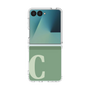クリアケース［ オリジナル - initial two tone - C green ］