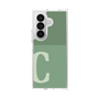 クリアケース［ オリジナル - initial two tone - C green ］