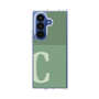 クリアケース［ オリジナル - initial two tone - C green ］