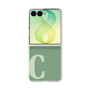 クリアケース［ オリジナル - initial two tone - C green ］