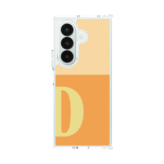 クリアケース［ オリジナル - initial two tone - D orange ］