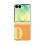 クリアケース［ オリジナル - initial two tone - D orange ］