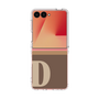 クリアケース［ オリジナル - initial two tone - D brown ］