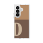 クリアケース［ オリジナル - initial two tone - D brown ］