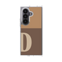 クリアケース［ オリジナル - initial two tone - D brown ］