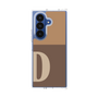 クリアケース［ オリジナル - initial two tone - D brown ］