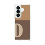 クリアケース［ オリジナル - initial two tone - D brown ］