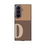 クリアケース［ オリジナル - initial two tone - D brown ］