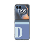 クリアケース［ オリジナル - initial two tone - D blue ］