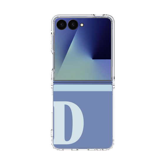 クリアケース［ オリジナル - initial two tone - D blue ］