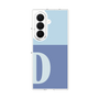 クリアケース［ オリジナル - initial two tone - D blue ］