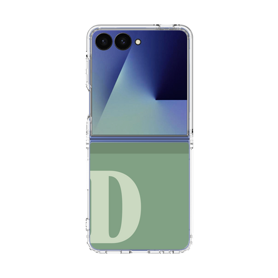 クリアケース［ オリジナル - initial two tone - D green ］