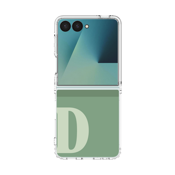 クリアケース［ オリジナル - initial two tone - D green ］