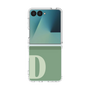 クリアケース［ オリジナル - initial two tone - D green ］
