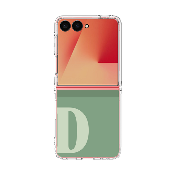 クリアケース［ オリジナル - initial two tone - D green ］